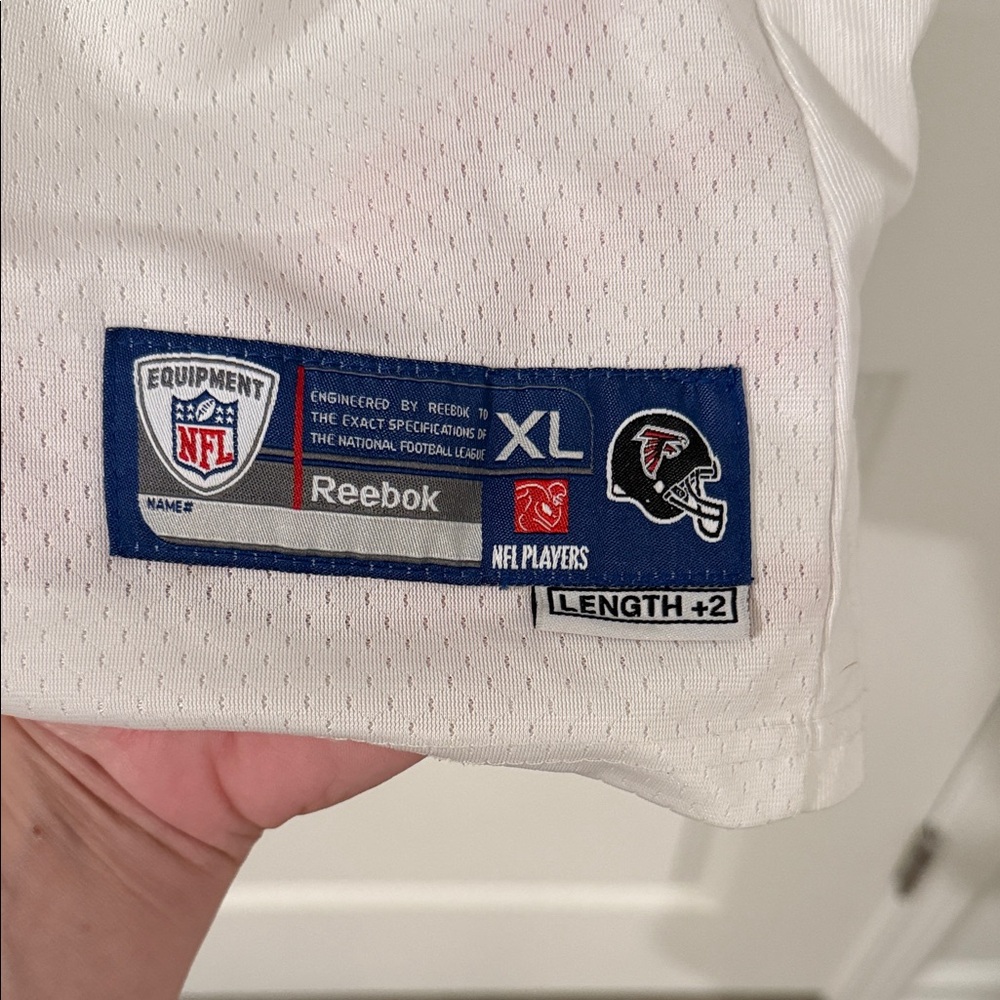 Matt Ryan Jersey Reebok White Falcons Jersey with Red and Black Accents - Picture 2 of 5
